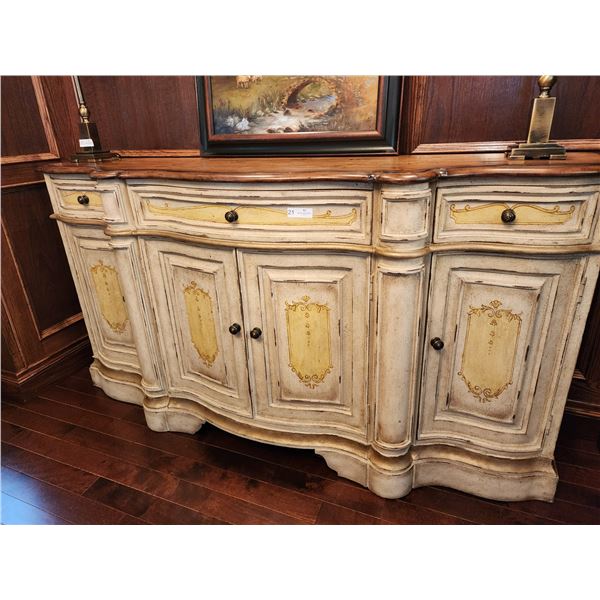 Stanley Furniture Company Distressed Look Sideboard 72L x 19D x 39H