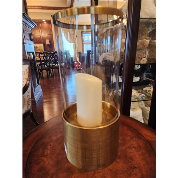 Hurricane Guilded Candle Holder 19H x 8W