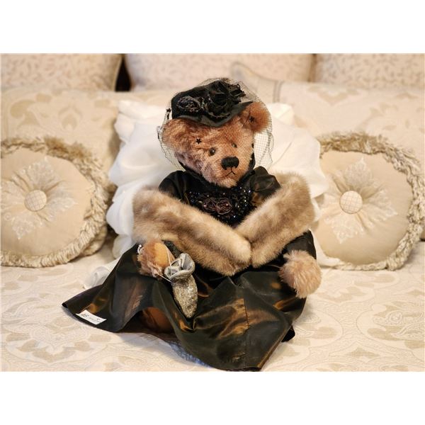 The Victorian Lady Bear In Brown Dress 20"
