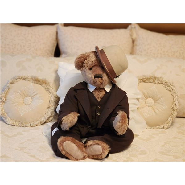 Victorian Gentleman Bear Brown Suit 20"