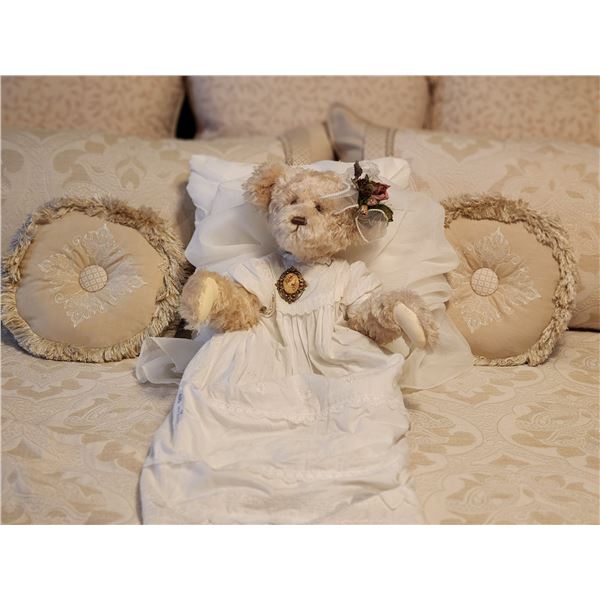 Victorian Baptism Gown Bear 17"