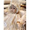 Image 5 : Victorian Baby In Pram Porcelain Doll 47H x 26L