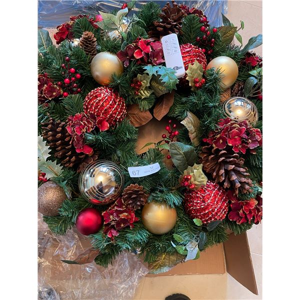LED Christmas Wreath 24"