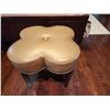 Image 1 : Leather Stool 21.5W x 19.5H