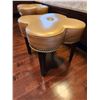 Image 2 : Leather Stool 21.5W x 19.5H