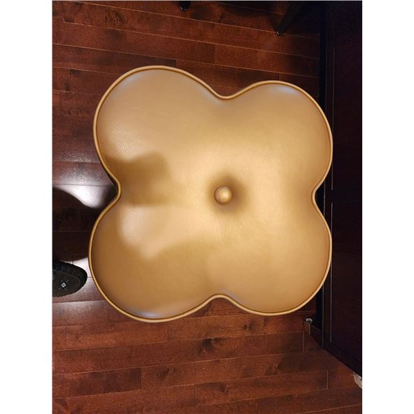 Leather Stool 21.5W x 19.5H