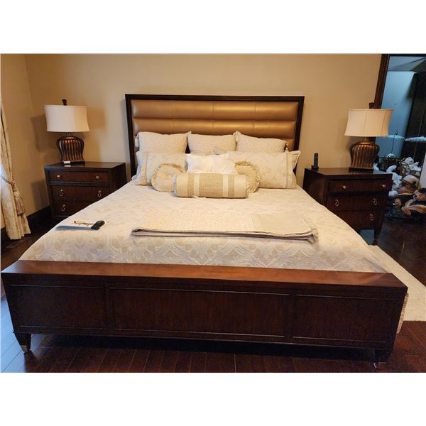 Lexington King Size Bed With Tempur Pedic Memory Foam Mattress