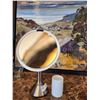 Image 1 : Simple Human Light Up Mirror - No Cord - Decorative Toothbrush Holder