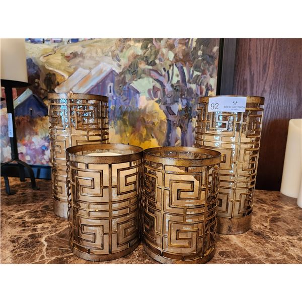 Candle Holders x 4 Pieces 10.5 Tallest