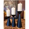 Image 1 : Set of 4 Candle Holders 10.5 Tallest