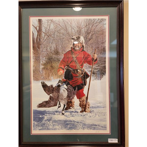 Fur Trader Print Paul Calle Print 699/1500 30.5W 42H