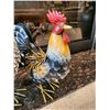 Image 2 : Two Metal Roosters 19" H