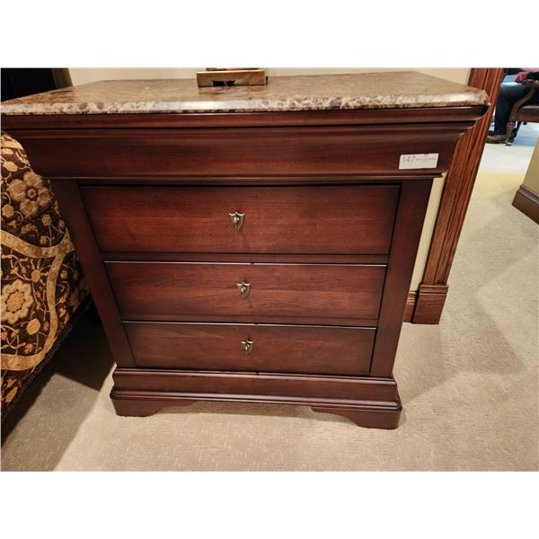 Stanley Furniture Company Bachelor Chest Marble Top 35.5L x 19D x 36H