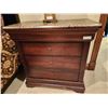 Image 2 : Stanley Furniture Company Bachelor Chest Marble Top 35.5L x 19D x 36H