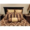 Image 2 : Sealy Pillow Top Queen Size Bed Bedding & Throw Pillows "Side Tables Not Included"