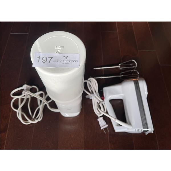 Braun Hand Mixer and Mixer Beck Auctions Inc.