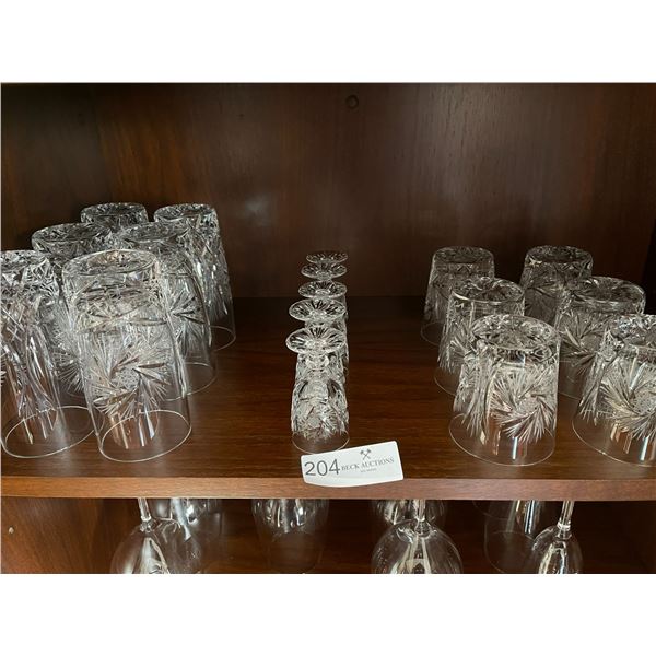 Crystal Pinwheel Glass Collection