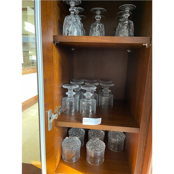 Crystal and Bubble Cocktail Glass