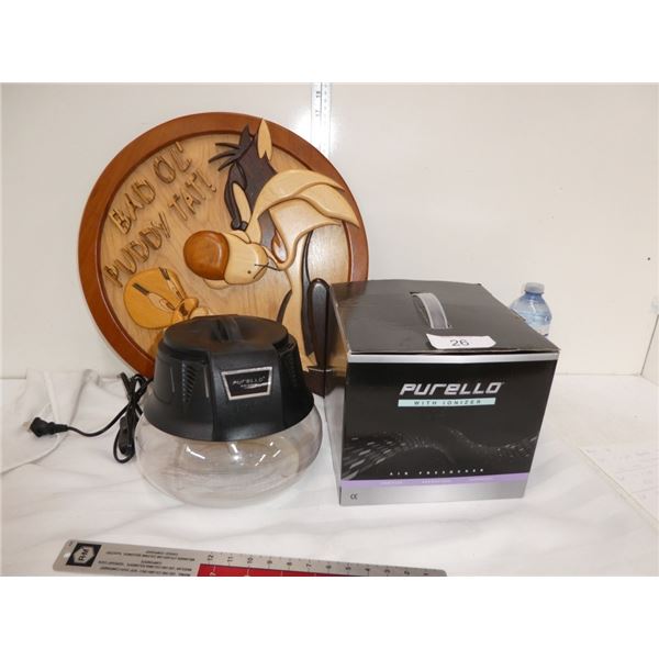 Sylvester & Tweety decor, Purello w/ ionizer