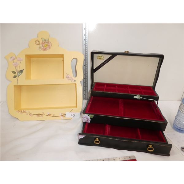 jewelry box & decorative shelf
