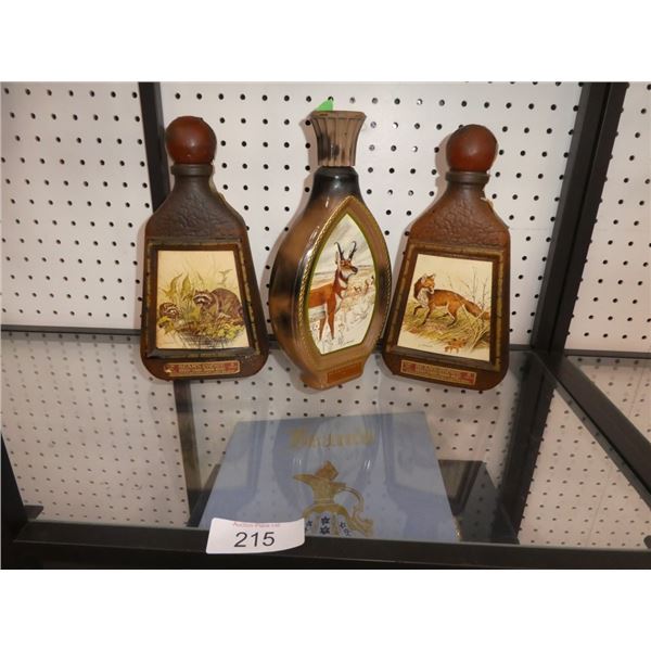 Beams vintage liquor bottles some unopened