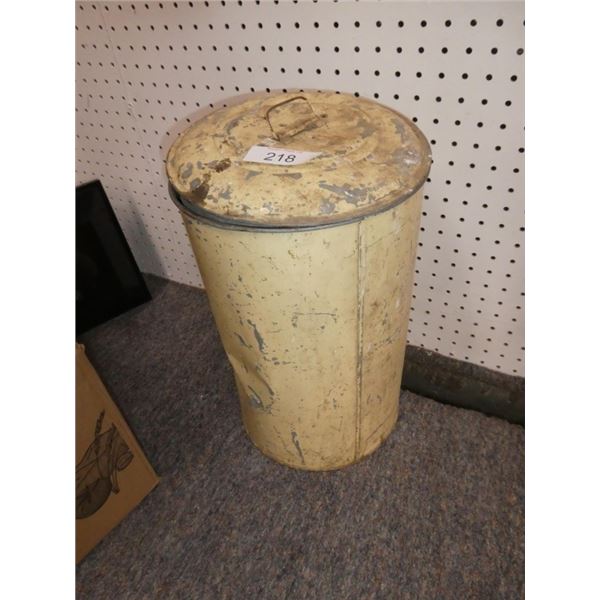 vintage metal flour bin