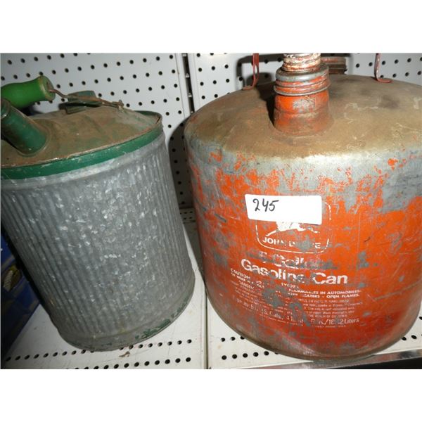 vintage gasoline cans