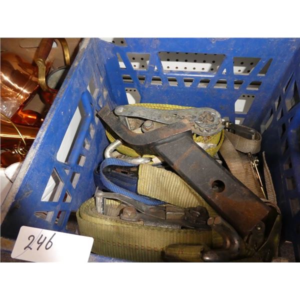 misc ratchet straps, hitch