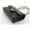 Image 3 : Chanel Black Quilted Patent Leather Small Double Flap Bag