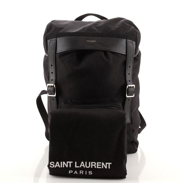 Saint Laurent YSL Hunting Backpack Canvas