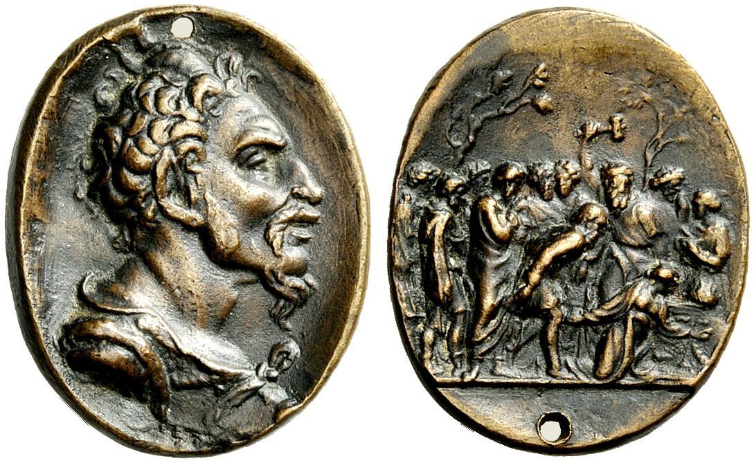 Attila re degli Unni. Medaglia (1575)