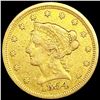 Image 1 : 1854 $2.50 Gold Quarter Eagle NICELY CIRCULATED