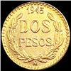 Image 2 : 1945 Mexico Gold 2 Pesos CHOICE BU