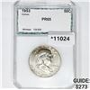 Image 1 : 1953 Franklin Half Dollar PCI PR65