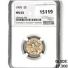 Image 1 : 1895 $5 Gold Half Eagle NGC- MS63