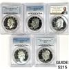 Image 1 : 1976-S Set (5) Eisenhower Silver Dollar PCGS-PR69