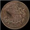 Image 2 : 1866 Two Cent Piece LIGHTLY CIRCULATED