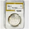 Image 2 : 1880-O Morgan Silver Dollar PGA MS63