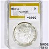 Image 1 : 1883-CC Morgan Silver Dollar PGA MS65