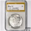 Image 1 : 1878 Morgan Silver Dollar PGA MS63 Rev of 79