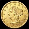 Image 1 : 1851 $2.50 Gold Quarter Eagle UNCIRCULATED