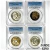 Image 1 : 1957-D Set (4) Franklin Half Dollar PCGS MS65