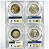 Image 2 : 1957-D Set (4) Franklin Half Dollar PCGS MS65