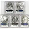 Image 2 : (5) 2016 American Silver Eagles PCGS MS69