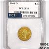 Image 1 : 1846-D $5 Gold Half Eagle PCI XF45