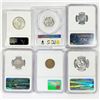 Image 2 : 1910-1964 Set (6) Misc Graded Coins MS