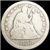 Image 1 : 1858 Seated Liberty Quarter NICELY CIRCULATED