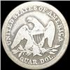 Image 2 : 1858 Seated Liberty Quarter NICELY CIRCULATED