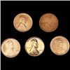 Image 1 : (5) Wheat Cents UNCIRCULATED