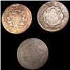 Image 2 : (3) Large Cents NICELY CIRCULATED